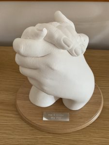 Mother daughter hand cast Castography